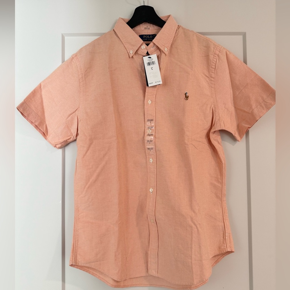 Ralph Lauren Light Orange Button-Up Shirt